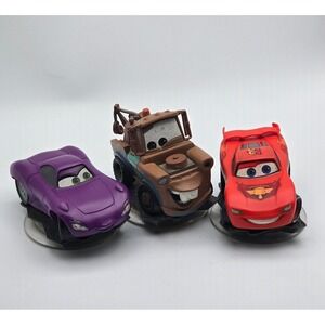 Disney Infinity Pixar Cars Figures Lightning McQueen Tow Mater Holley Shiftwell